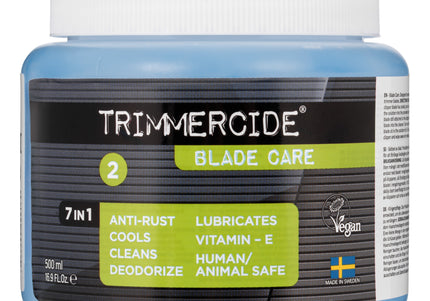 Trimmercide Blade Care 7in1 500ml – Multi-Action Cleaning and Conditioning Solution for Razor Blades
