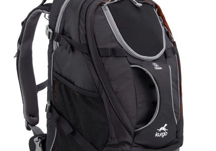 Kurgo G-Train K9 Pack Black – Versatile Pet Backpack, Durable Design with Comfort Padding