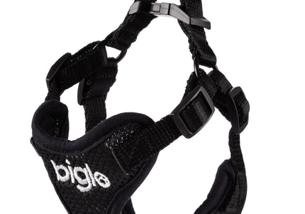 Biglo Air Flow Black Harness – Lightweight, Breathable, Pressure-Free Design, Medium Size