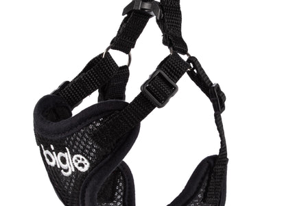 Biglo Air Flow Black Harness – Lightweight, Breathable, Pressure-Free Design, Medium Size