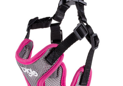 Biglo Air Flow Pink Harness – Lightweight, Breathable, Pressure-Free Design, Medium Size