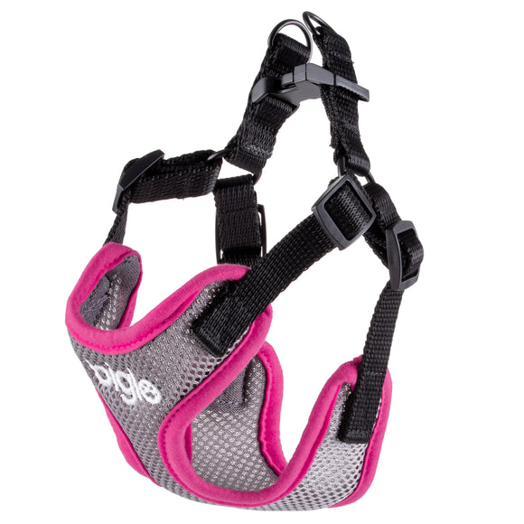 Biglo Air Flow Pink Harness – Lightweight, Breathable, Pressure-Free Design, Medium Size