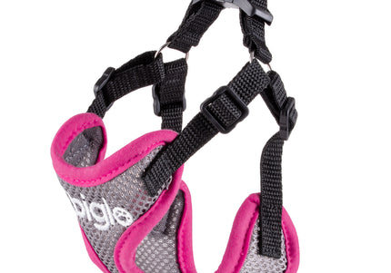 Biglo Air Flow Pink Harness – Lightweight, Breathable, Pressure-Free Design, Medium Size