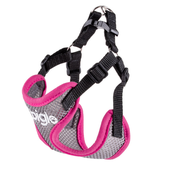 Biglo Air Flow Pink Harness – Lightweight, Breathable, Pressure-Free Design, Medium Size