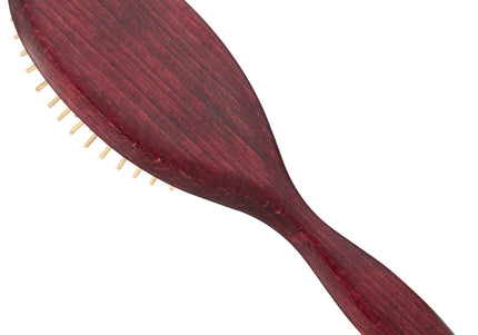 Maxi Pin Wood Brush Large – Oval Grooming Brush with 15mm Wooden Pins, Ergonomic Design