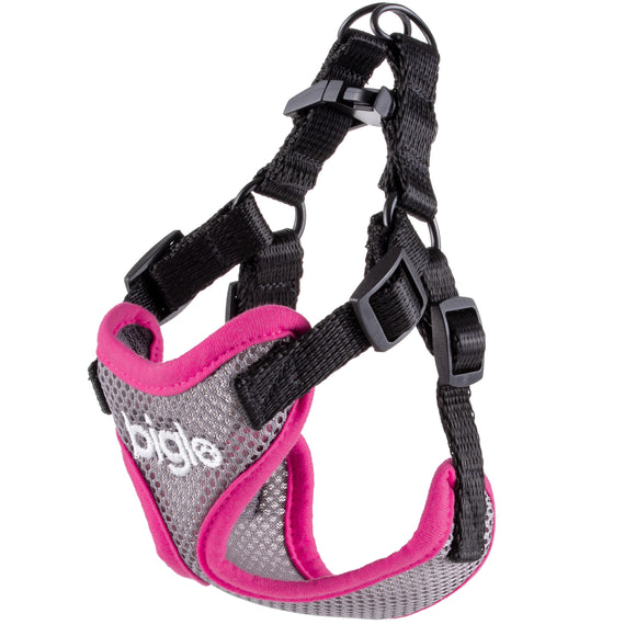Biglo Air Flow Pink Harness – Lightweight, Breathable, Pressure-Free Design, Medium Size