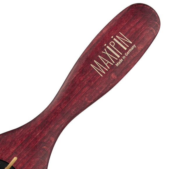 Maxi Pin Wood Brush Large – Oval Grooming Brush with 15mm Wooden Pins, Ergonomic Design