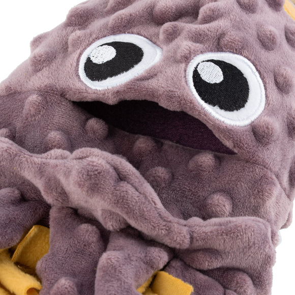 Flamingo Sniffing Carpet Puppy Squid – Interactive Rustling Octopus Enrichment Toy, 47cm