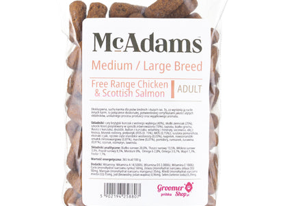 McAdams Medium/Large Breed Baked Chicken & Salmon Food – Free-Range Protein, 100g Sample