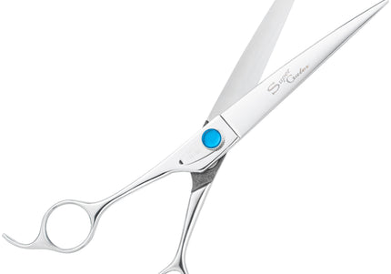 Geib Super Gator Left Curved Grooming Scissors 8.5" – Triple-Hardened Steel, Left-Handed Precision
