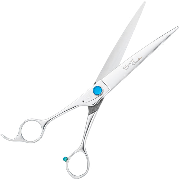 Geib Super Gator Left Curved Grooming Scissors 8.5" – Triple-Hardened Steel, Left-Handed Precision