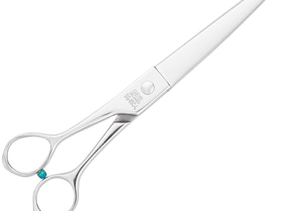 Geib Super Gator Left Curved Grooming Scissors 8.5" – Triple-Hardened Steel, Left-Handed Precision