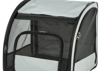 Flamingo Car Seat Rey – Airy Gray Pet Carrier, Lightweight Design, Up to 8kg, 45x39x41cm