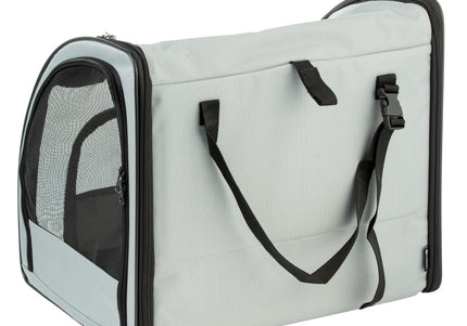 Flamingo Car Seat Rey – Airy Gray Pet Carrier, Lightweight Design, Up to 8kg, 45x39x41cm