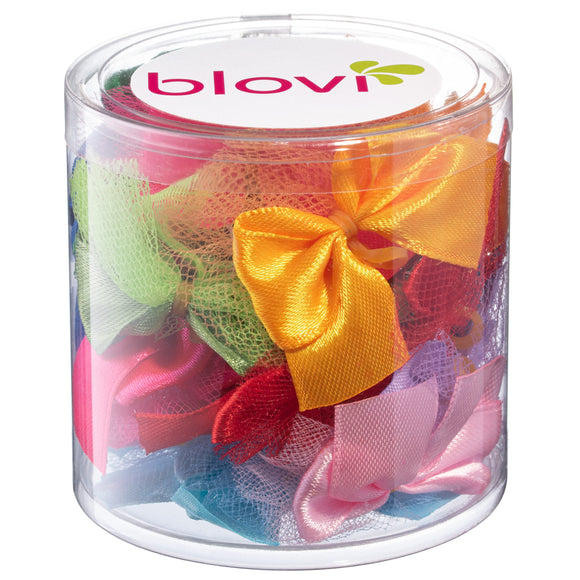 Blovi Multicolor Grooming Bows – Decorative Tulle Accents, 25 Piece Assortment