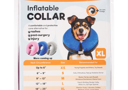 Bencmate Inflatable Recovery Collar Pink – Plush, Comfortable Inflatable Design, Large Size