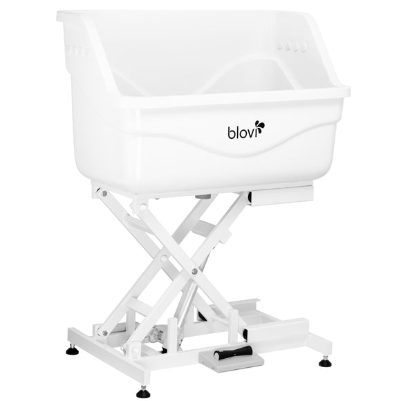 Blovi Fiberglass Dog Bath Tub 100cm – Professional Grooming Tub with Electric Lift System