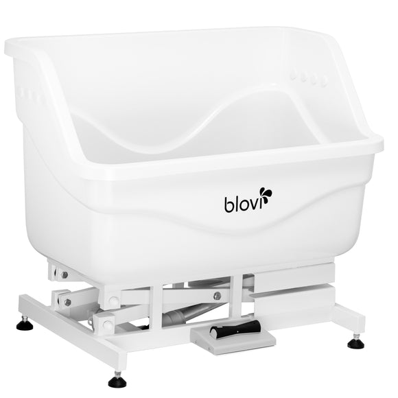 Blovi Fiberglass Dog Bath Tub 100cm – Professional Grooming Tub with Electric Lift System