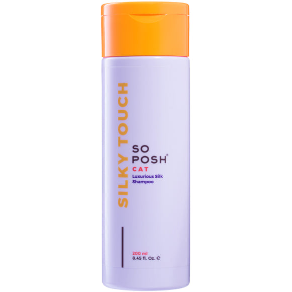 So Posh Silky Touch Cat Shampoo 200ml – Concentrated Formula for Long-Haired Coats, 1:10 Dilution