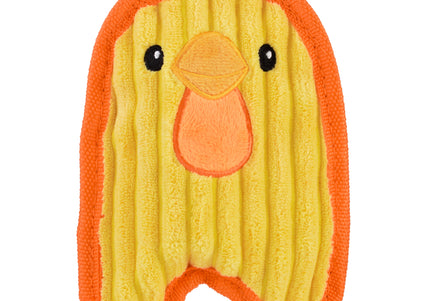 Outward Hound Durablez Chicky Squeaky Toy – 16cm Unfilled Yellow Plush, Durable Design