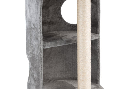 Cat&Rina Elegance Mini Cat Tower – Grey, 58cm Height, Integrated Scratching Post