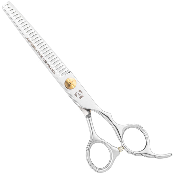 Artero One Chunkers 7" Thinning Shears – Wide 27-Tooth Blades, Fast Coat Thinning