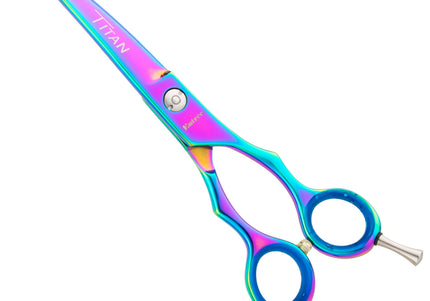 Geib Entree Blue Titan Curved Scissors – 10" Titanium-Coated, Micro-Grind Blade, Premium Quality
