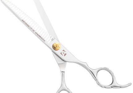 Artero One Chunkers 7" Thinning Shears – Wide 27-Tooth Blades, Fast Coat Thinning