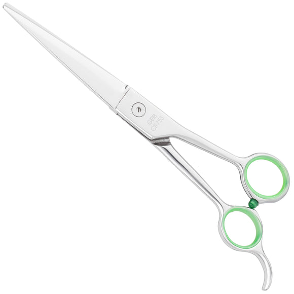 Geib Crocodile Straight Scissors – 9.5" Japanese Steel, Thin Micro-Grind Blades, Professional Quality