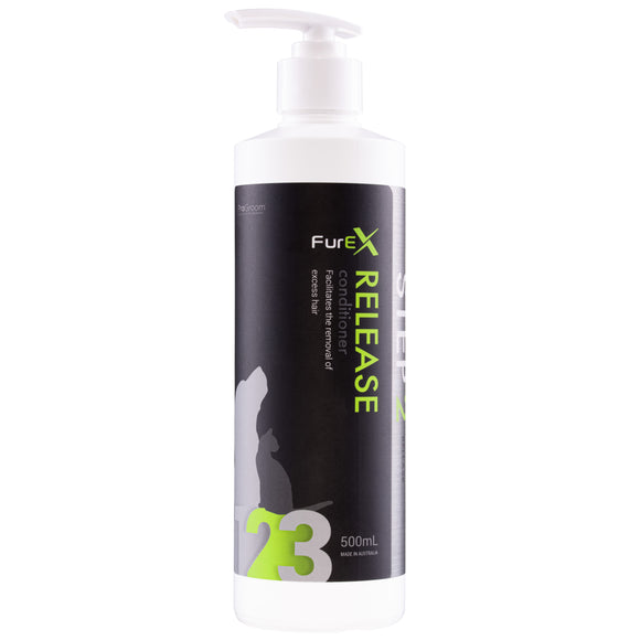 ProGroom FurEx Release Conditioner Step 2 500ml – Concentrated Formula Eases Undercoat Removal, Professional Use