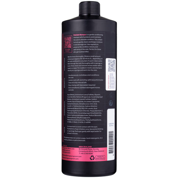 ProGroom Equine Collection Maintain Shampoo 1L – Concentrated Formula with Conditioner, Gentle Cleansing