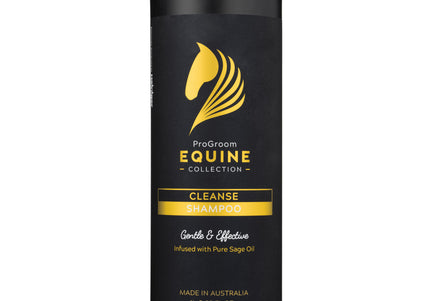 ProGroom Equine Collection Cleanse Shampoo 1L – Concentrated Whitening Formula, Deep Cleansing Action