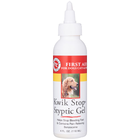Miracle Care Kwik Stop Styptic Gel 118ml – Fast-Acting Bleeding Control Formula, Safe Multi-Species Use