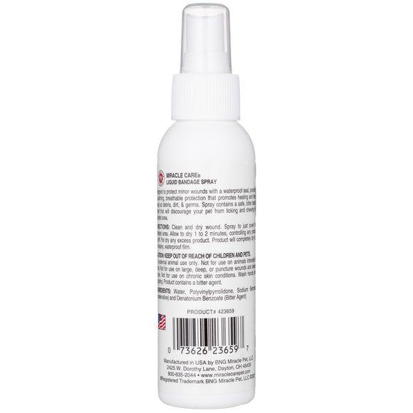 Miracle Care Liquid Bandage 118ml – Protective Fast-Drying Spray, Flexible Waterproof Seal