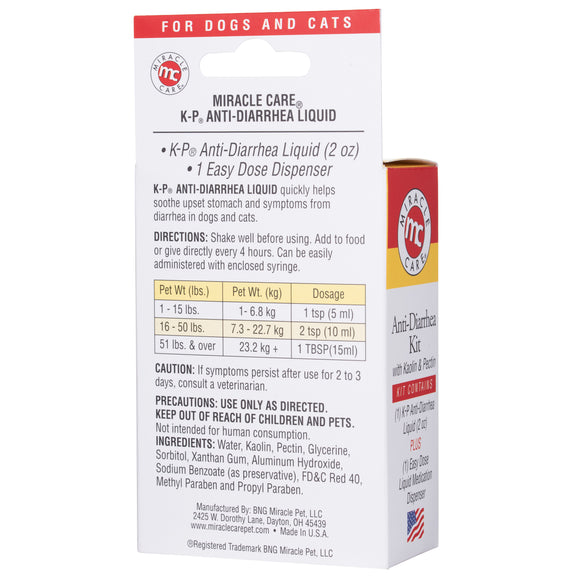 Miracle Care Anti-Diarrhea Kit 59ml – Liquid Formula with Measuring Cup, Fast-Acting Relief