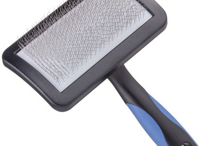 Show Tech Universal Soft Slicker Brush – Medium Size, Gentle Flexible Pins for Tangle Removal