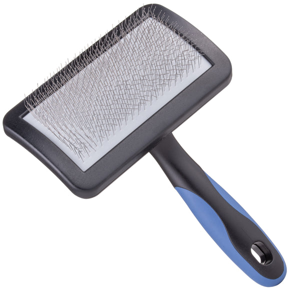 Show Tech Universal Soft Slicker Brush – Medium Size, Gentle Flexible Pins for Tangle Removal