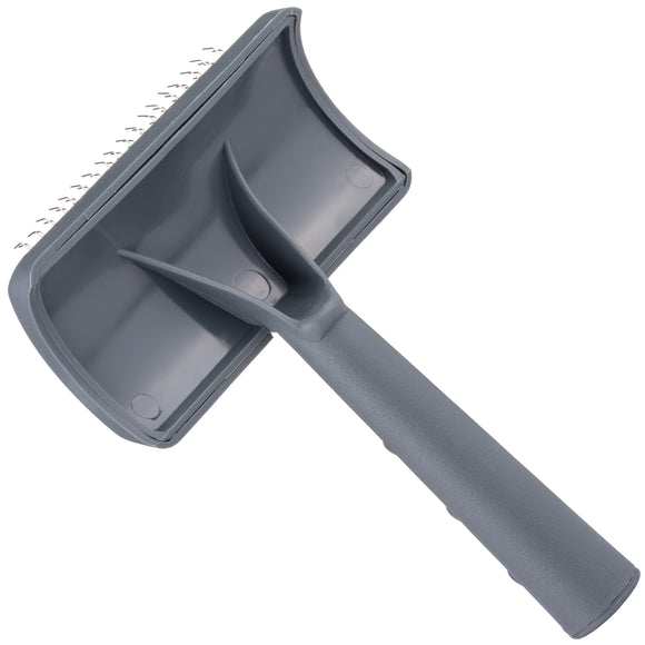 Show Tech Slicker Brush Medium – Medium-Hard Poodle Brush with Ergonomic Grip