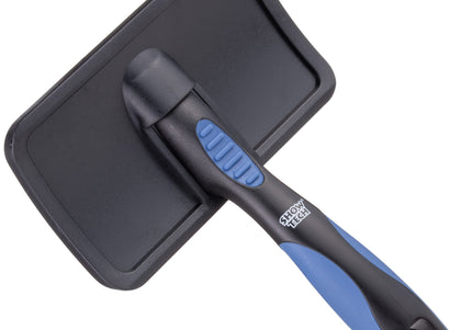 Show Tech Universal Soft Slicker Brush – Medium Size, Gentle Flexible Pins for Tangle Removal
