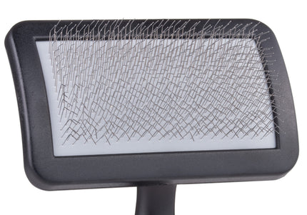 Show Tech Universal Soft Slicker Brush – Medium Size, Gentle Flexible Pins for Tangle Removal