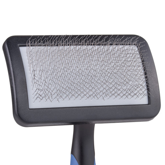 Show Tech Universal Soft Slicker Brush – Medium Size, Gentle Flexible Pins for Tangle Removal