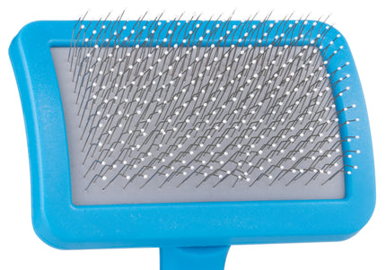 Groom Professional Ball Pin Slicker Brush Small – Gentle Detangling Tool with Rounded Pins