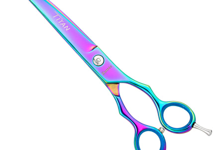 Geib Entree Blue Titan Curved Scissors – 10" Titanium-Coated, Micro-Grind Blade, Premium Quality