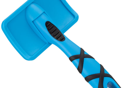 Groom Professional Soft Curved Slicker Brush – Gentle Small Pin Brush with Flexible Head