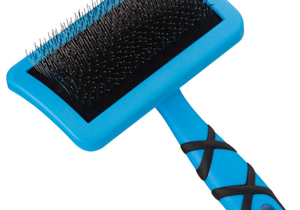 Groom Professional Firm Slicker Brush Medium – Durable Pin Design, Tangle Removal Efficiency