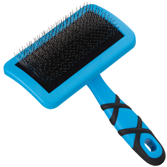 Groom Professional Firm Slicker Brush Medium – Durable Pin Design, Tangle Removal Efficiency
