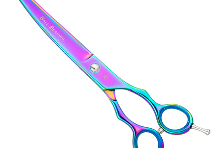 Geib Entree Blue Titan Curved Scissors – 10" Titanium-Coated, Micro-Grind Blade, Premium Quality