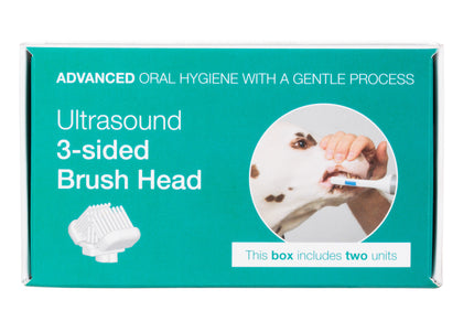 Cleany Teeth 2.0 Three-Sided Brush Heads – Dual Pack, Ultrasonic-Compatible Design