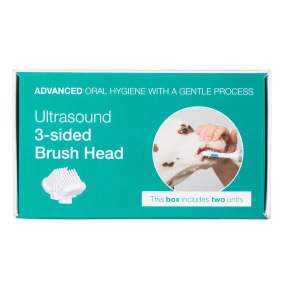 Cleany Teeth 2.0 Three-Sided Brush Heads – Dual Pack, Ultrasonic-Compatible Design