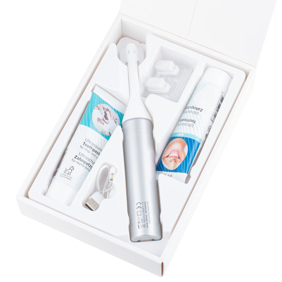 Cleany Teeth Ultrasonic Toothbrush Starter Pack 2.0 – Advanced Tartar Removal, 2024 Model